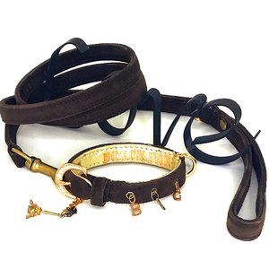 Crystal & Suede Charm Collar, 7"-10"